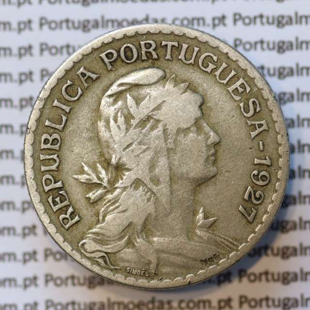 MOEDA DE UM ESCUDO (1$00) ALPACA 1927 MBC