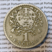 MOEDA DE UM ESCUDO (1$00) ALPACA 1927 MBC