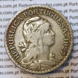 MOEDA DE UM ESCUDO (1$00) ALPACA 1927 MBC