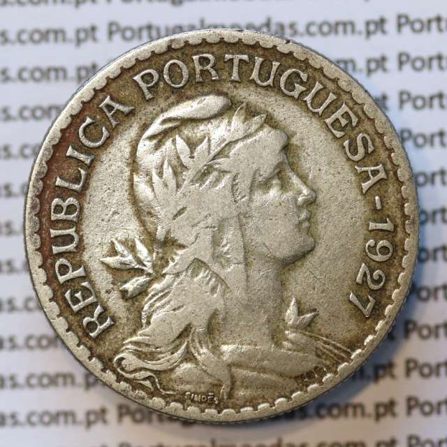 MOEDA DE UM ESCUDO (1$00) ALPACA 1927 MBC