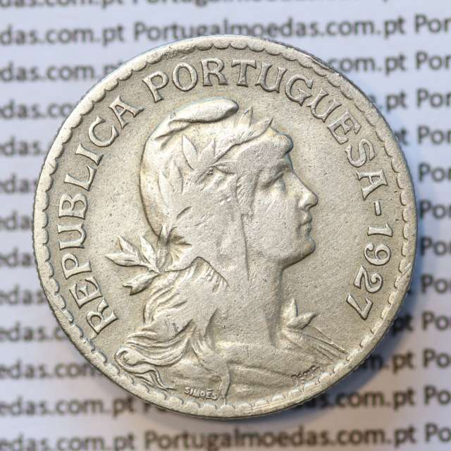 MOEDA DE UM ESCUDO (1$00) ALPACA 1927 BC+