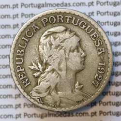 MOEDA DE UM ESCUDO (1$00) ALPACA 1927 BC+