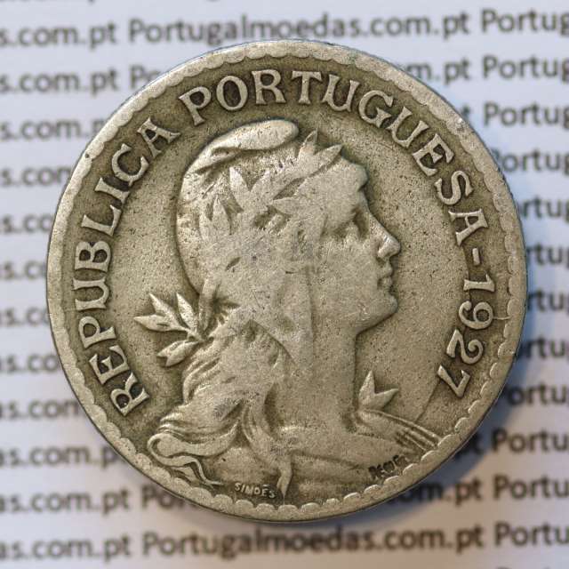 MOEDA DE UM ESCUDO (1$00) ALPACA 1927 BC+