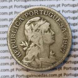 MOEDA DE UM ESCUDO (1$00) ALPACA 1927 BC+
