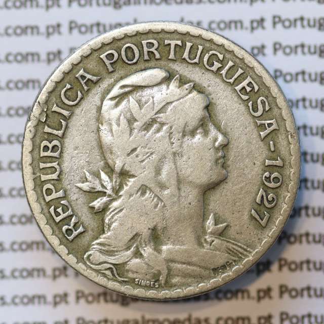 MOEDA DE UM ESCUDO (1$00) ALPACA 1927 BC+