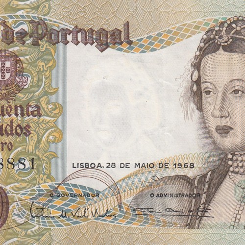 Nota de 50 Escudos 1968 Infanta D.Maria, 50$00 28/05/1968 Chapa: 9 - Banco de Portugal (Pouco Circulada)