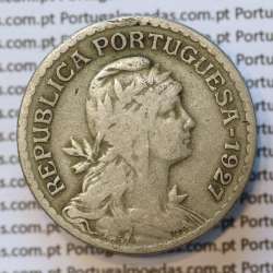 MOEDA DE UM ESCUDO (1$00) ALPACA 1927 BC+
