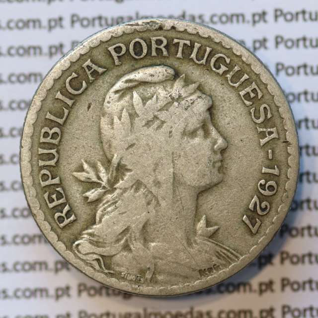MOEDA DE UM ESCUDO (1$00) ALPACA 1927 BC+