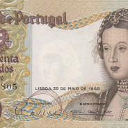 Nota de 50 Escudos 1968 Infanta D.Maria, 50$00 28/05/1968 Chapa: 9 - Banco de Portugal (Pouco Circulada)