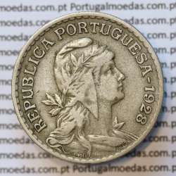 MOEDA DE UM ESCUDO (1$00) ALPACA 1928 MBC+