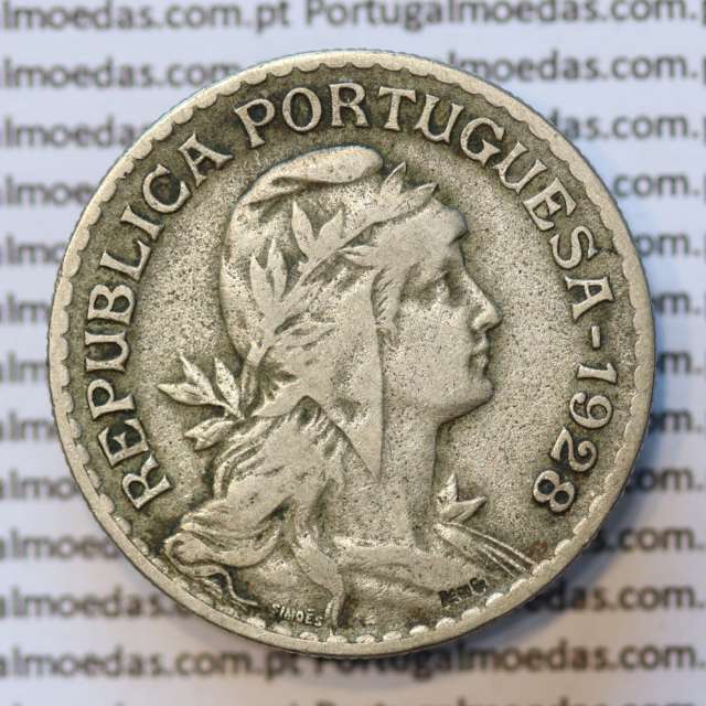 MOEDA DE UM ESCUDO (1$00) ALPACA 1928 MBC+