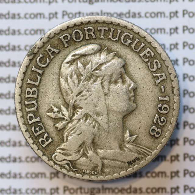 MOEDA DE UM ESCUDO (1$00) ALPACA 1928 MBC+