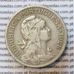 MOEDA DE UM ESCUDO (1$00) ALPACA 1928 MBC