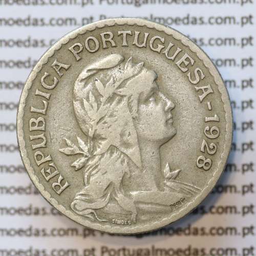 MOEDA DE UM ESCUDO (1$00) ALPACA 1928 MBC