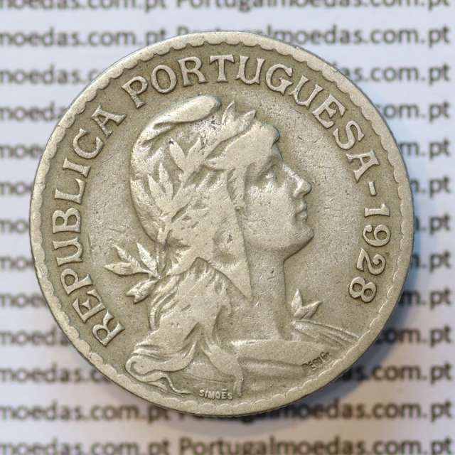 MOEDA DE UM ESCUDO (1$00) ALPACA 1928 MBC