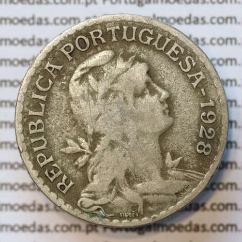 MOEDA DE UM ESCUDO (1$00) ALPACA 1928 BC+