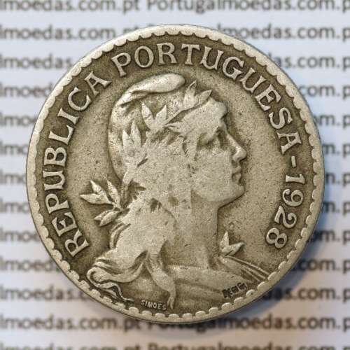 MOEDA DE UM ESCUDO (1$00) ALPACA 1928 BC+