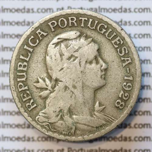 MOEDA DE UM ESCUDO (1$00) ALPACA 1928 BC+