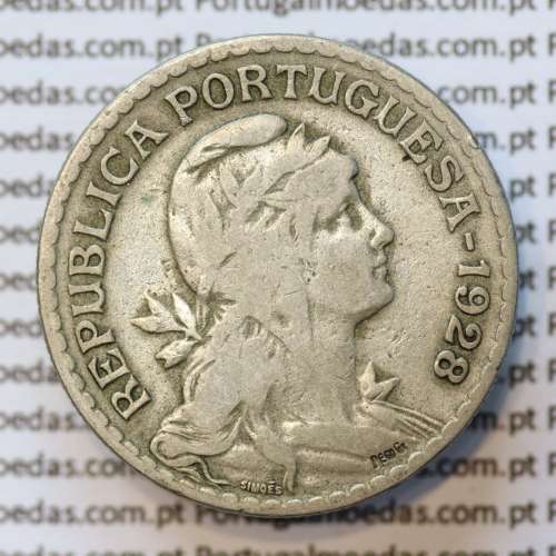 MOEDA DE UM ESCUDO (1$00) ALPACA 1928 BC+