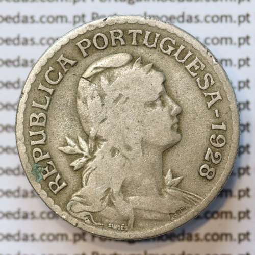 MOEDA DE UM ESCUDO (1$00) ALPACA 1928 BC+