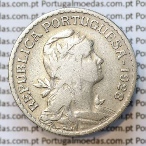 MOEDA DE UM ESCUDO (1$00) ALPACA 1928 BC+