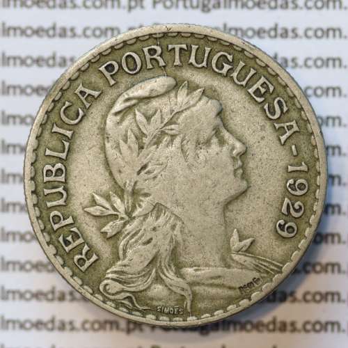 MOEDA DE UM ESCUDO (1$00) ALPACA 1929 MBC+