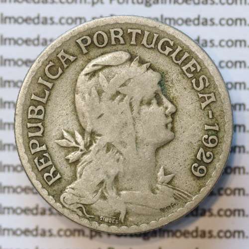 MOEDA DE UM ESCUDO (1$00) ALPACA 1929 MBC