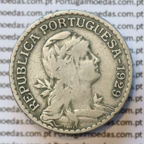 MOEDA DE UM ESCUDO (1$00) ALPACA 1929 MBC
