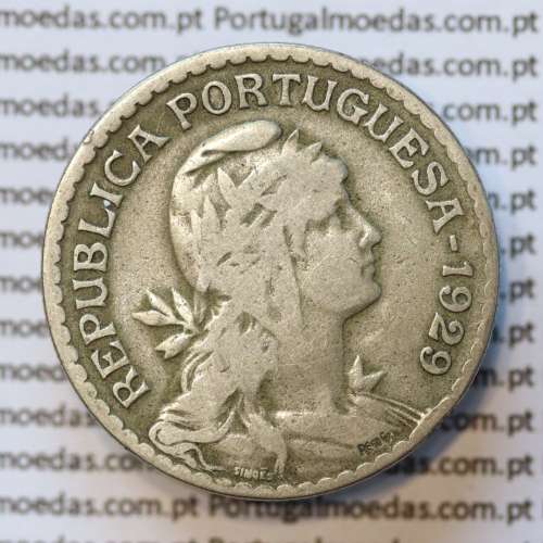 MOEDA DE UM ESCUDO (1$00) ALPACA 1929 MBC