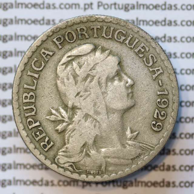 MOEDA DE UM ESCUDO (1$00) ALPACA 1929 MBC