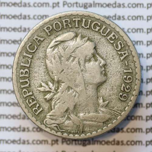 MOEDA DE UM ESCUDO (1$00) ALPACA 1929 BC+