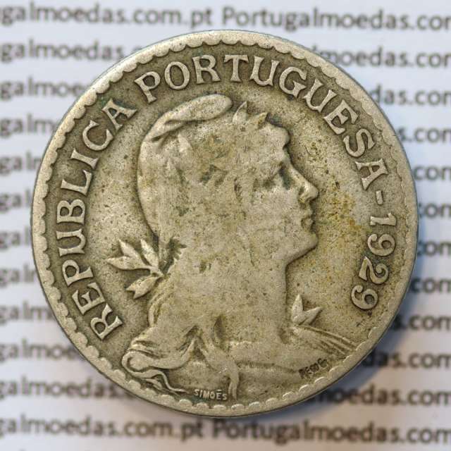 MOEDA DE UM ESCUDO (1$00) ALPACA 1929 BC+