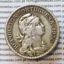 MOEDA DE UM ESCUDO (1$00) ALPACA 1930 MBC