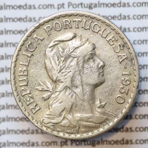 MOEDA DE UM ESCUDO (1$00) ALPACA 1930 MBC