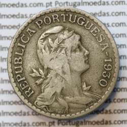 MOEDA DE UM ESCUDO (1$00) ALPACA 1930 MBC