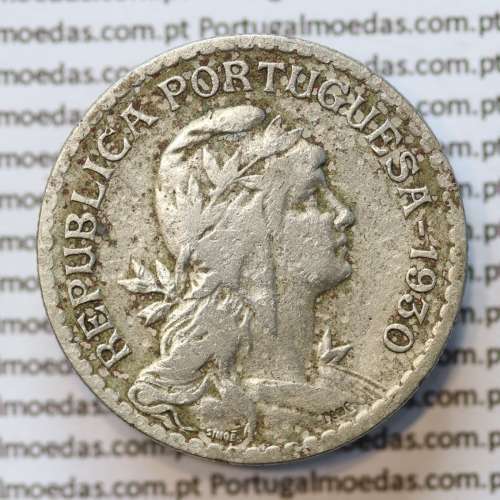 MOEDA DE UM ESCUDO (1$00) ALPACA 1930 MBC