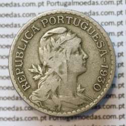 MOEDA DE UM ESCUDO (1$00) ALPACA 1930 MBC