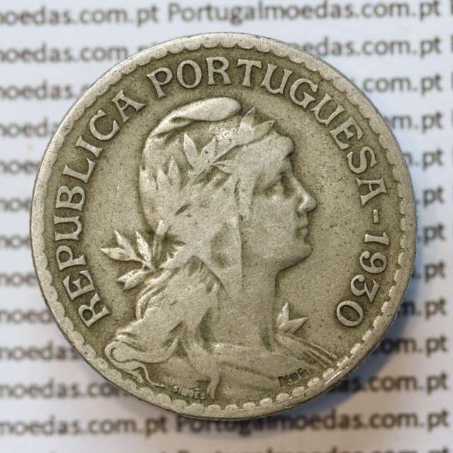 MOEDA DE UM ESCUDO (1$00) ALPACA 1930 MBC