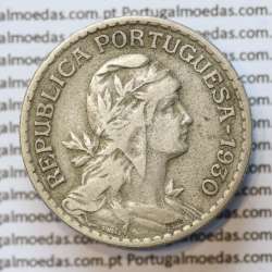 MOEDA DE UM ESCUDO (1$00) ALPACA 1930 MBC