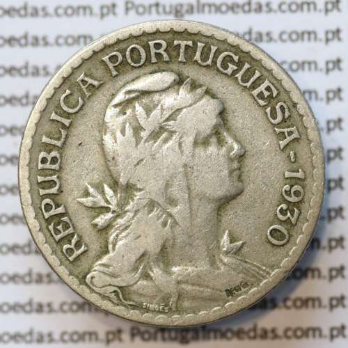 MOEDA DE UM ESCUDO (1$00) ALPACA 1930 BC+