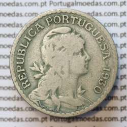 MOEDA DE UM ESCUDO (1$00) ALPACA 1930 BC+
