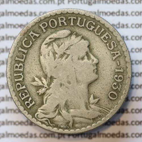 MOEDA DE UM ESCUDO (1$00) ALPACA 1930 BC+