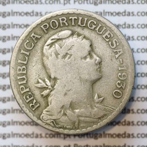 MOEDA DE UM ESCUDO (1$00) ALPACA 1930 BC+