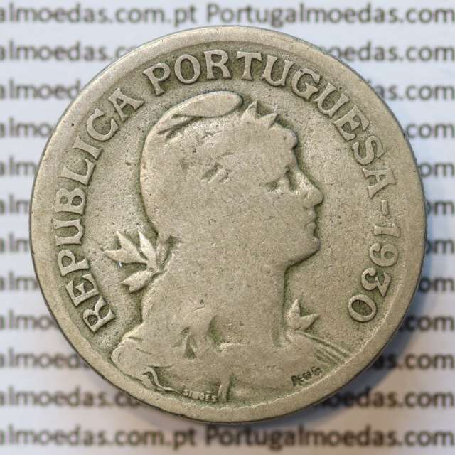 MOEDA DE UM ESCUDO (1$00) ALPACA 1930 BC+
