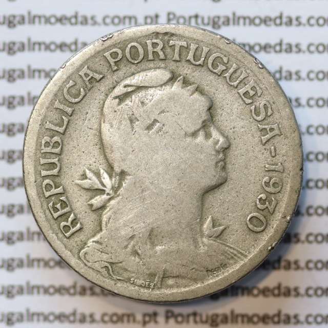 MOEDA DE UM ESCUDO (1$00) ALPACA 1930 BC