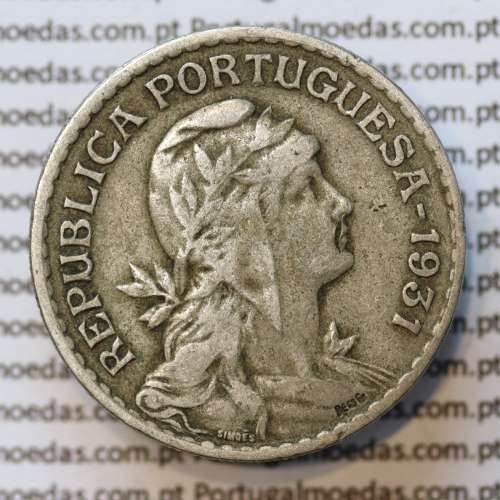 MOEDA DE UM ESCUDO (1$00) ALPACA 1931 MBC
