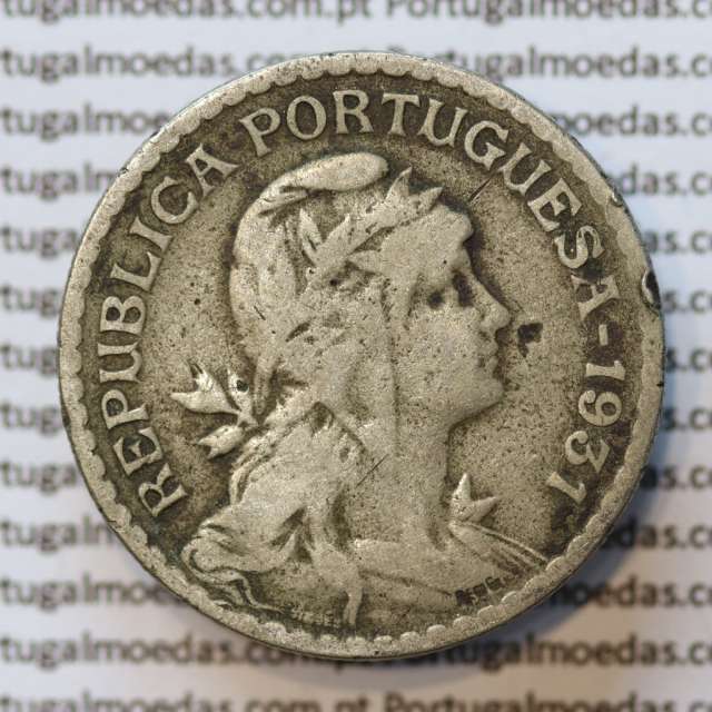 MOEDA DE UM ESCUDO (1$00) ALPACA 1931 MBC