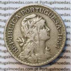 MOEDA DE UM ESCUDO (1$00) ALPACA 1931 MBC