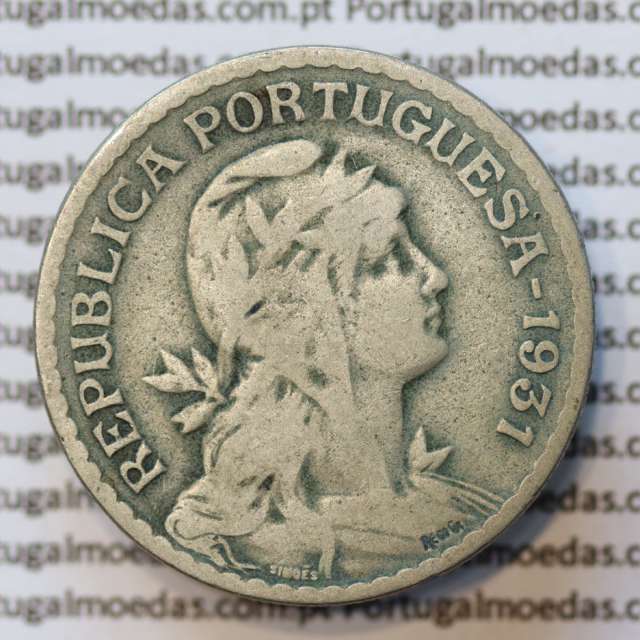 MOEDA DE UM ESCUDO (1$00) ALPACA 1931 BC+