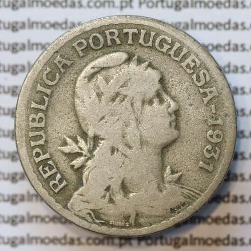 MOEDA DE UM ESCUDO (1$00) ALPACA 1931 BC+